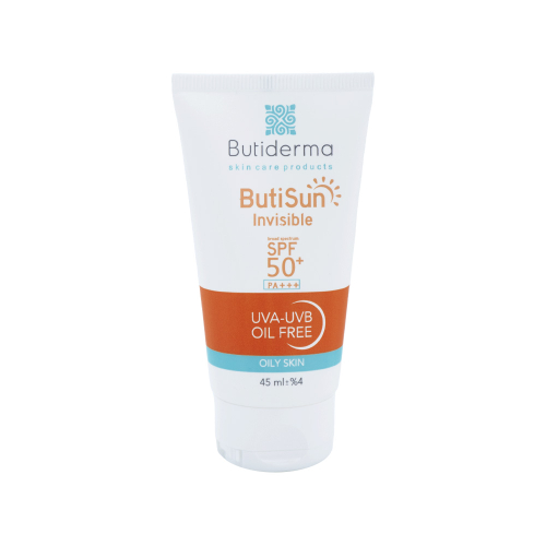 کرم ضد آفتاب بی رنگ SPF50 بیوتی درما مناسب پوست چرب45میل